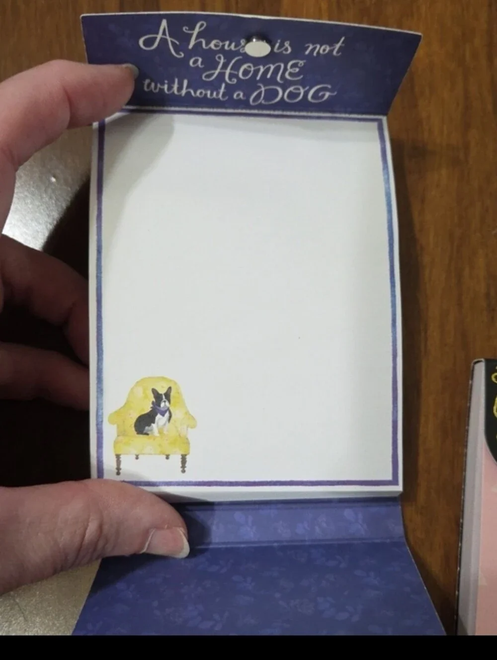 MOLLY & REX POCKET NOTEPAD BOSTON TERRIER DOG HOME